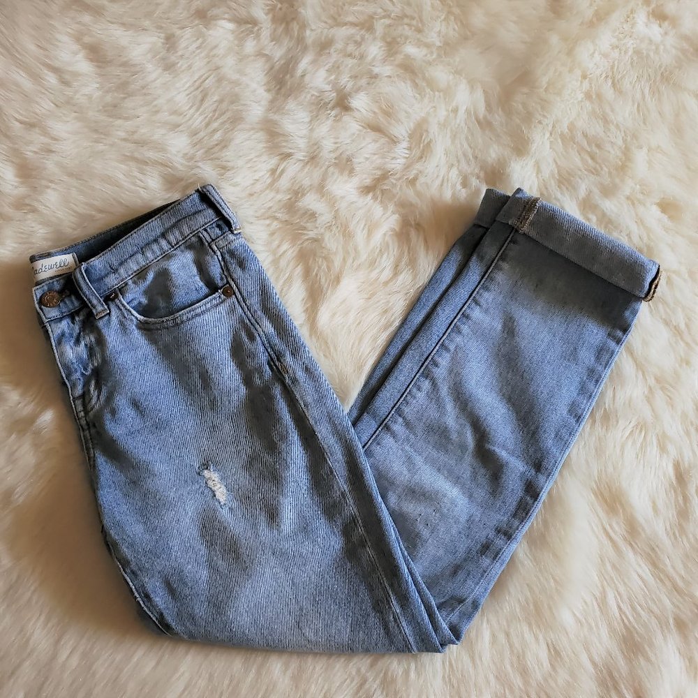 Madewell Slim Boyjean Distressed Kinsey Wash 25 - Picture 8 of 16